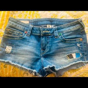 True religion shorts worn once too small for me.